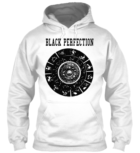 Black Perfection hoodie pull over Sky Clock logo
